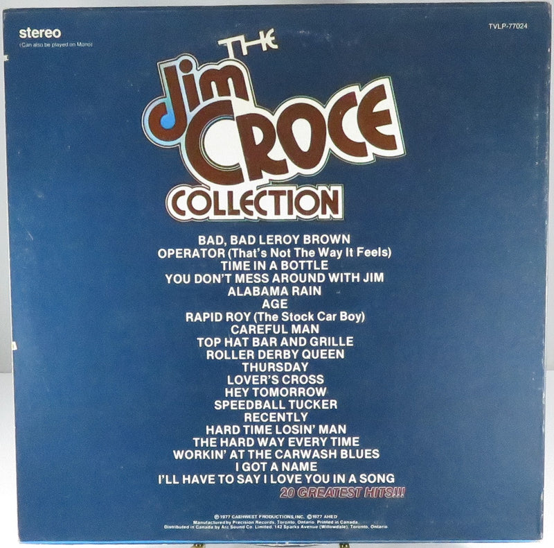 The Jim Croce Collection TV Offer 1977 Juke Box International TVLP-77024 Vinyl LP