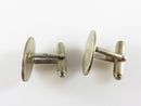 Steven Hitchcock Seville Row Oval Sterling Silver Branded Toggle Back Cufflink Set product image for Just Stuff I Sell, clear front view, neutral background, original listing photo, optimized descriptive alt text, centered composition variant 6