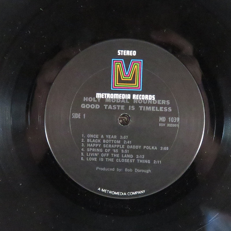 The Holy Modal Rounders Good Taste Is Timeless Gatefold Metromedia MD 1039 Vinyl LP