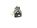 Vintage Sterling Silver 3D House Charm Navajo Bell Trading Post Charm Pendant