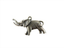 Vintage Sterling Silver Elephant Pendant or Charm Nice Detail — Sterling Silver, Silver — front view