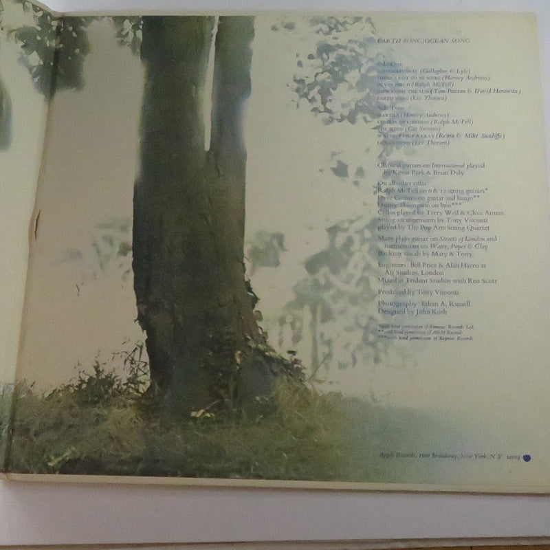 Mary Hopkin Earth Song/Ocean Song 1971 Apple Records Stereo SMAS 3381 Vinyl LP