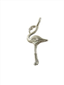 Vintage Cast Sterling Silver Flaming Pendant Charm 1.1 grams — Sterling Silver, Silver — front view