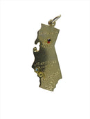 California Gilt Sacramento, San Fran, Los Angeles Disneyland Sterling Silver No Polish — Sterling Silver, Silver — front view