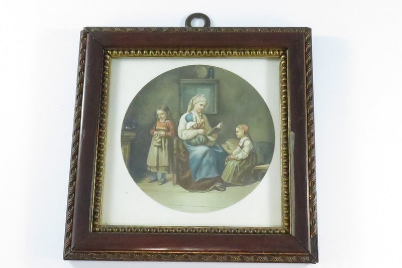 Miniature Antique Lithograph by Adolph Tidemand Printed by N.W.D. & S Norway c1900