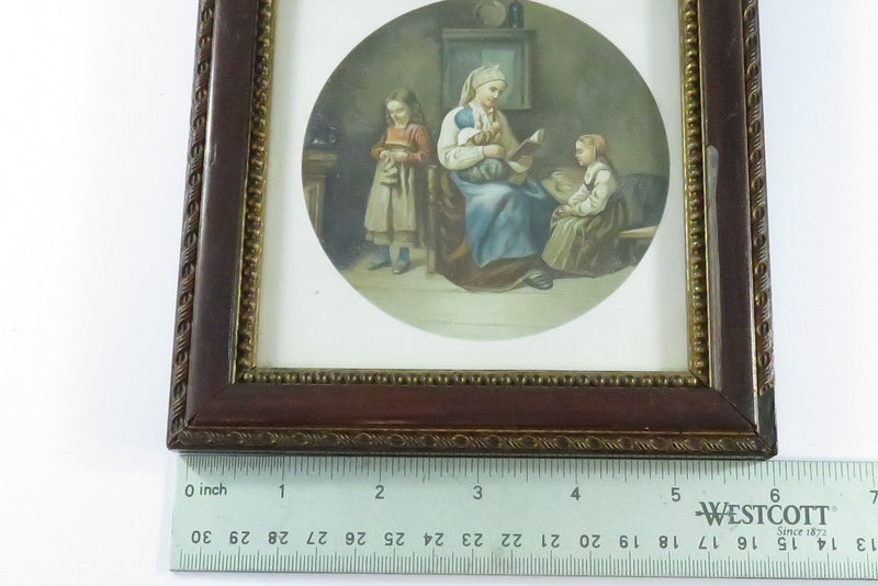 Miniature Antique Lithograph by Adolph Tidemand Printed by N.W.D. & S Norway c1900