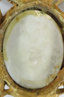 Antique Florentine Portrait Miniature Unknown Sitter Porcelain Plaque Hand Carved Gilded Frame product image for Just Stuff I Sell, clear front view, neutral background, original listing photo, optimized descriptive alt text, centered composition variant 6