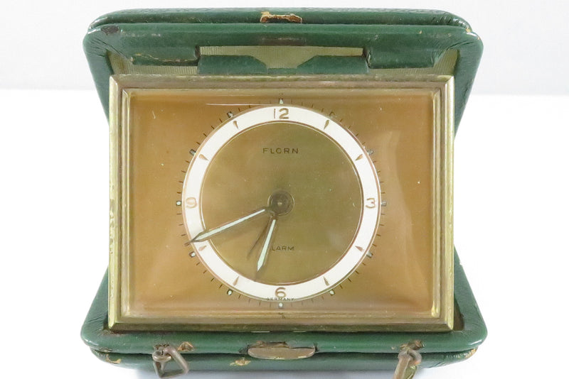 Vintage Florn Travel Alarm Clock for Restoration The Florn Comp German US Zone