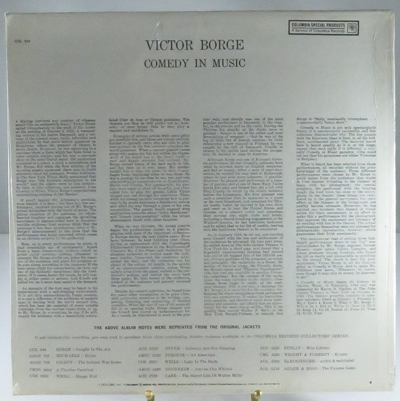 Victor Borge Comedy in Music 1973 Reissue New old Stock Columbia CCL 554 Vinyl LP