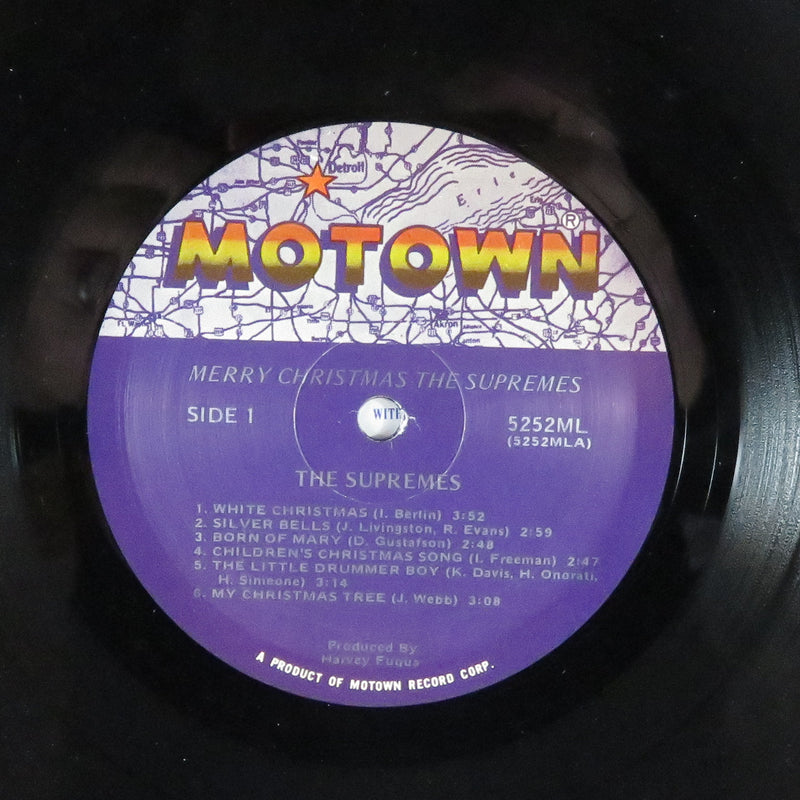 The Supremes Merry Christmas 1981 Reissue Motown 5252ML Vinyl LP