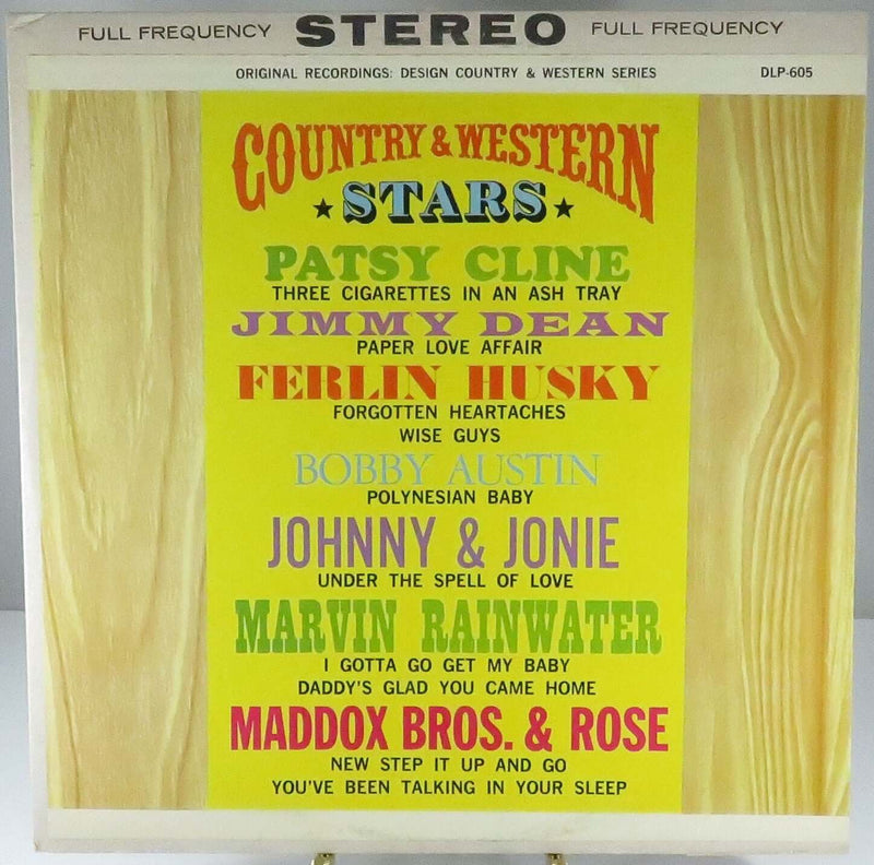 Country Western Stars Various Artists Stereo 1962 Spectrum Records DLP-605 Vinyl