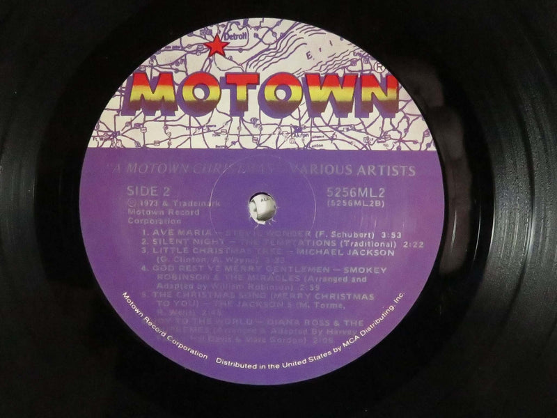 A Motown Christmas Two LP Set Various Artists Motown Records 1985 Reissue 5256ML2 Vinyl LP
