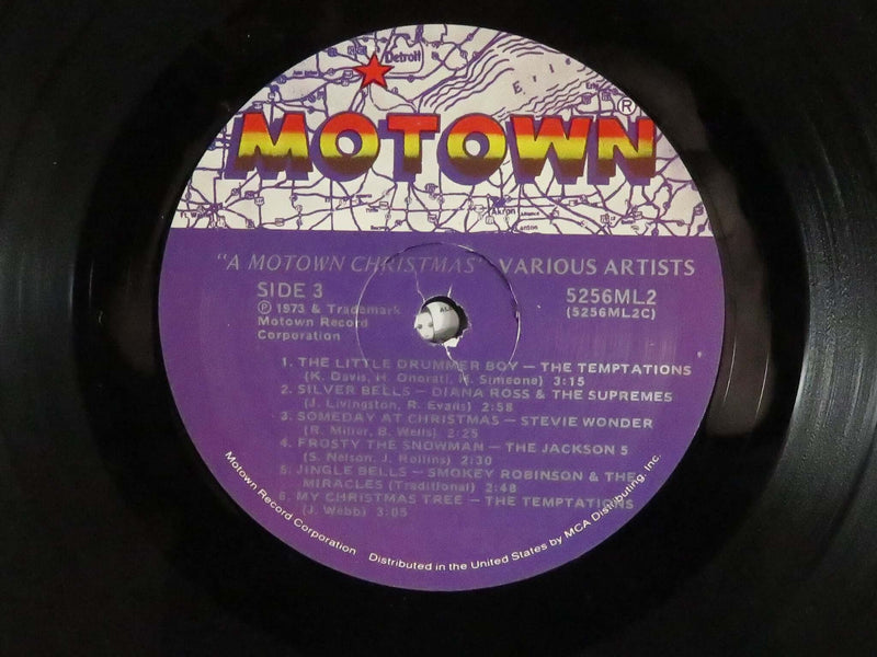 A Motown Christmas Two LP Set Various Artists Motown Records 1985 Reissue 5256ML2 Vinyl LP