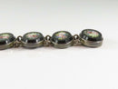 Antique Grand Tour Sterling Silver Micro Mosaic Floral 7 Link Onyx Slab Bracelet product image for Just Stuff I Sell, clear front view, neutral background, original listing photo, optimized descriptive alt text, centered composition variant 5