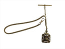 Antique Freemason Knights Templar Pocket Watch ED FOB & Chain Assembly