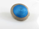1910 Sterling Silver Machine Turned Blue Enamel Charles Horner Sterling Brooch product image for Just Stuff I Sell, clear front view, neutral background, original listing photo, optimized descriptive alt text, centered composition variant 3