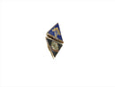 Antique 10K Folding 32nd Degree Enamel Triangular Lapel Pin Rare Lapel Pin — 10K, Gold — front view