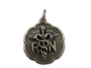 Vintage 1950 RN Registered Nurse Beau Sterling Silver Charm — Sterling Silver, Silver — front view