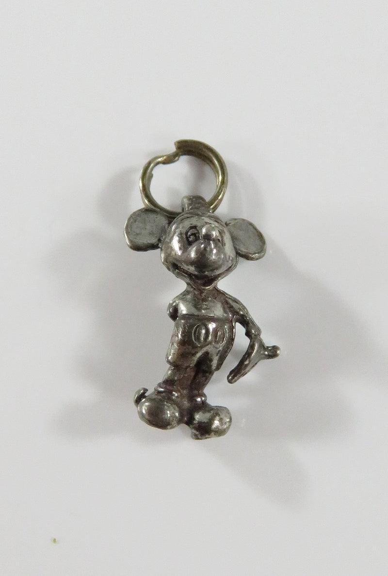 Vintage Mickey Mouse Sterling Silver Charm Walt Disney Prod