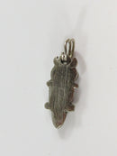 Vintage Costume Silver tone Owl Blue Eyes Base Metal Charm product image for Just Stuff I Sell, clear front view, neutral background, original listing photo, optimized descriptive alt text, centered composition variant 3