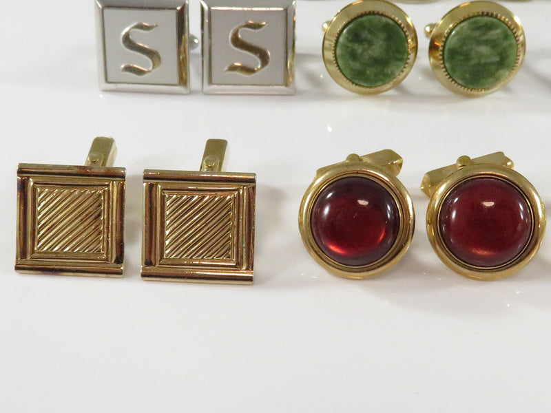 Pre-owned Instant Cufflink Collection For Him Vintage 8 Sets of Cufflinks Fine Condition