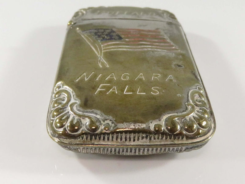 1901 Pan American Exposition Buffalo Niagara Falls Match Safe Vesta Rare