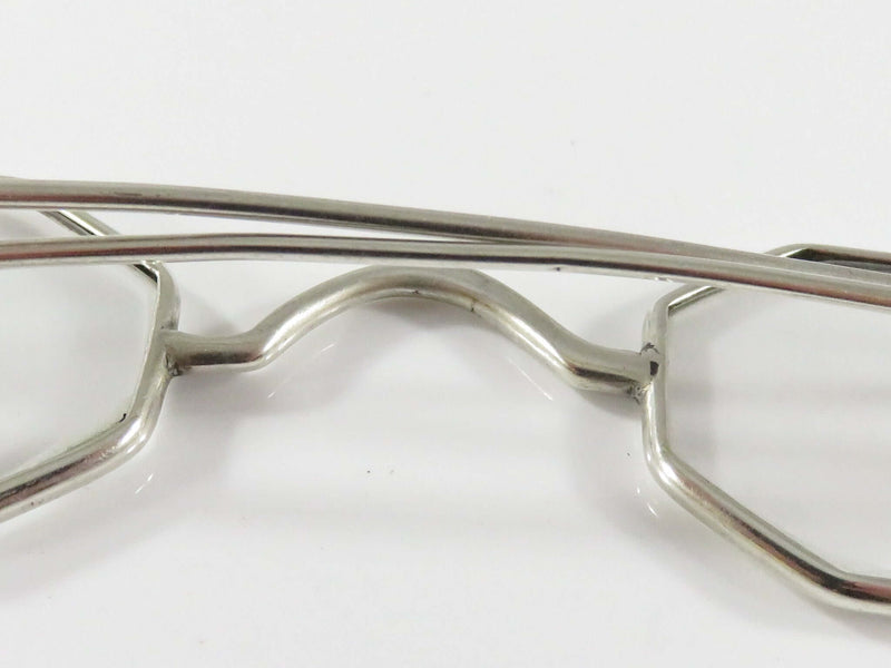 c1850 Coin Silver Eyeglass Spectacles With Glass Childrens 4" Temples