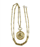 Swiss Made Bucherer Pendent Watch on 27" Gold Filled Opera Length Chain