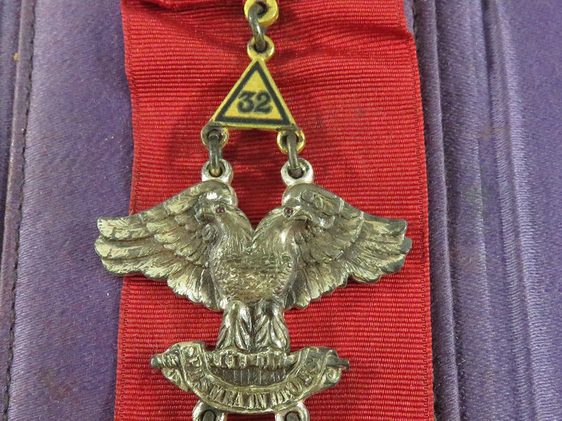 Massachusetts Consistory Medal Freemason 32nd Degree Masonic Medal 1929
