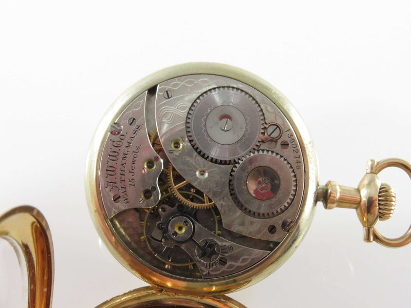 Circa 1904 Waltham Colonial Series Grade 1420 15J 14s Pocket Watch GF Case