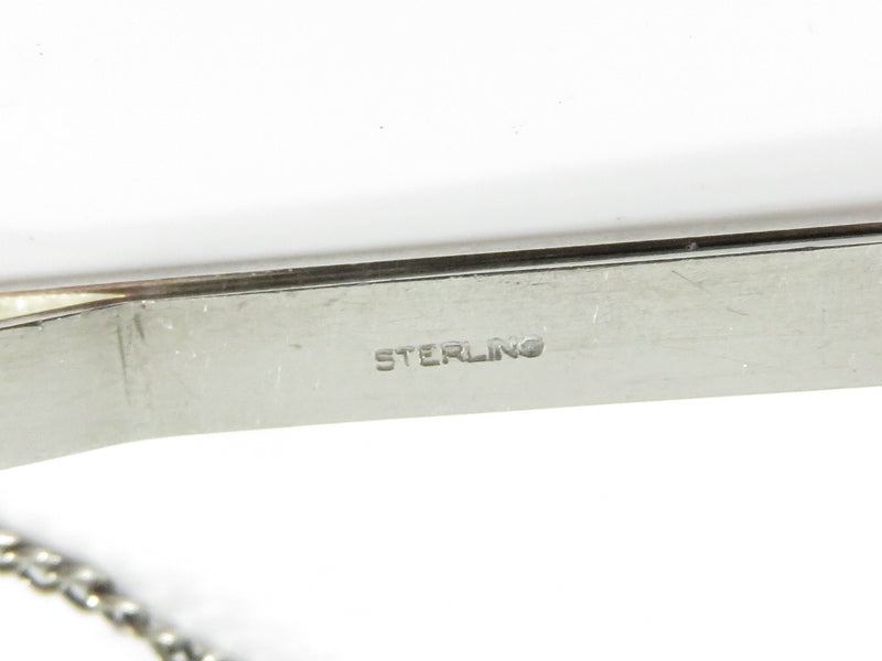 Vintage Sterling Silver Tie Bar Oil Rig Rotary Drill Bit Howard Hughes Tool Co