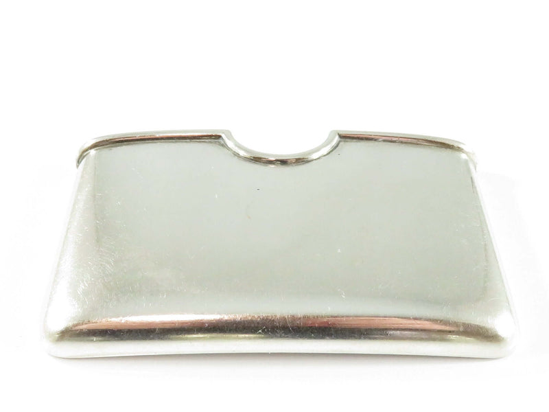 c1900 Open Form Business Card Holder Rare Colonial India Sterling Silver 3 5/8" x 2 1/4 90.9 grams