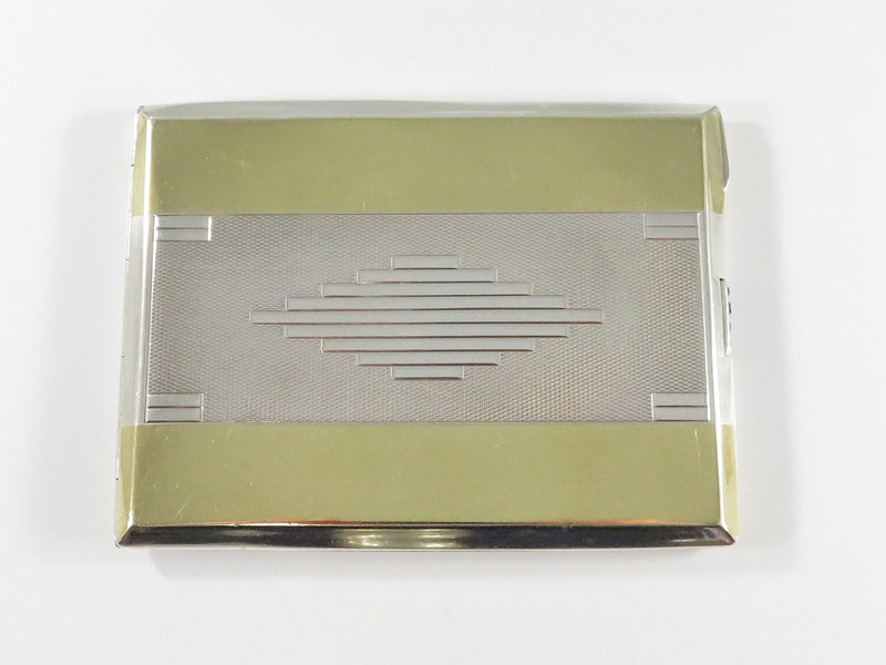 Sterling Silver & Gold Art Deco c1920's French Cigarette Case Cartier Paris For Restoration