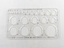 Vintage Sterling No 543 Circle Template Professional Drawing Drafting Template USA Made product image for Just Stuff I Sell, clear front view, neutral background, original listing photo, optimized descriptive alt text, centered composition