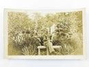 Fabulous 1930 Man on Bench in the Garden 5 1/8" x 3 1/8" Photograph product image for Just Stuff I Sell, clear front view, neutral background, original listing photo, optimized descriptive alt text, centered composition