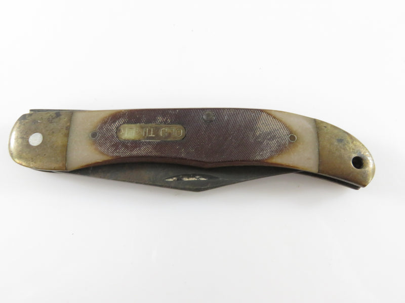 Vintage Old Timer Schrade 1230T Folding Pocket Knife For Parts or Repair