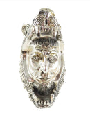 Wolf Head on Man in Silver Transformation Statue 4 1/2" x 3" x 2" Marked 925