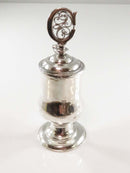 Antique Sterling Silver Trophy Topper Cup Letter C For Scrap or Repurpose product image for Just Stuff I Sell, clear front view, neutral background, original listing photo, optimized descriptive alt text, centered composition variant 4