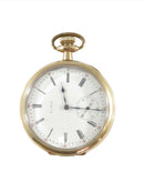 c1915 Elgin 16s Pocket Watch Grade 386 Model 6 B&B Royal 20 Year Gold Open Face Case