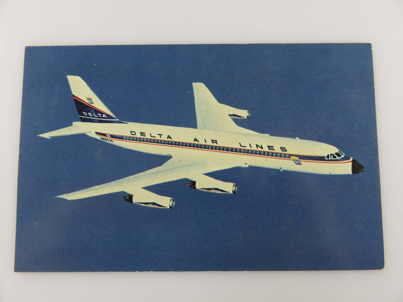 Form T-315 Delta Air Lines Delta Convair 880 Jet Airliner Unused Postcard