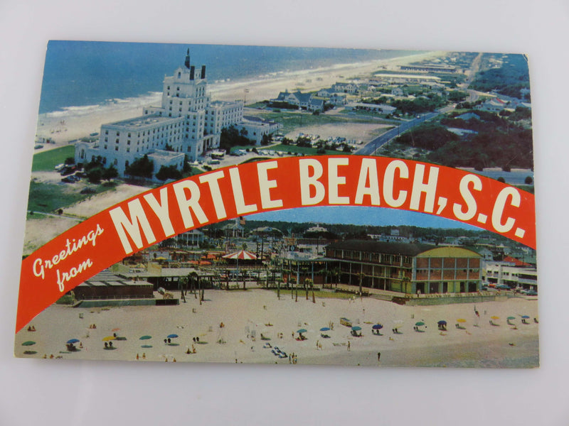 Greetings From Myrtle Beach South Carolina Coastal Wholesale Co 1950's Unused Po