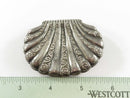 Antique Silvered Shell Form Coin Purse Possibly Grand Tour Souvenir 2 3/4 x 2 product image for Just Stuff I Sell, clear front view, neutral background, original listing photo, optimized descriptive alt text, centered composition variant 8