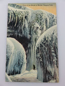 Caves of the Winds in Winter, Niagara Falls Canada Harris Litho Co Circa 1910 Un product image for Just Stuff I Sell, clear front view, neutral background, original listing photo, optimized descriptive alt text, centered composition