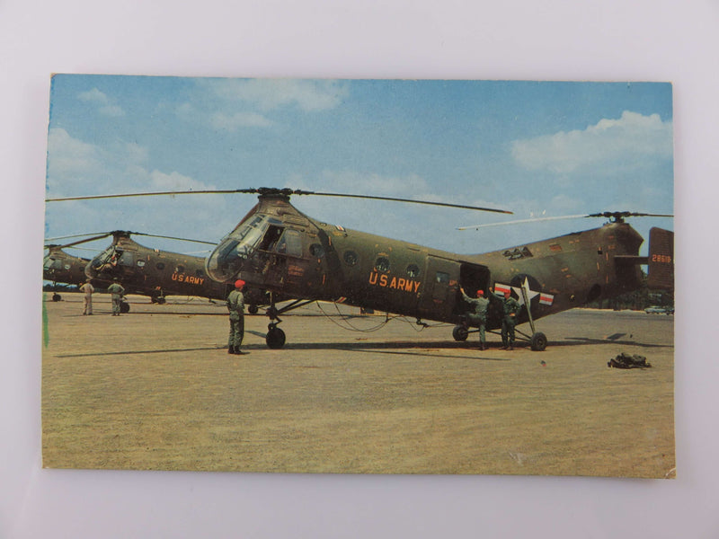 H21 Helicopters Fort Bragg Fayetteville NC Circa 1950's P16168 Unused Postcard