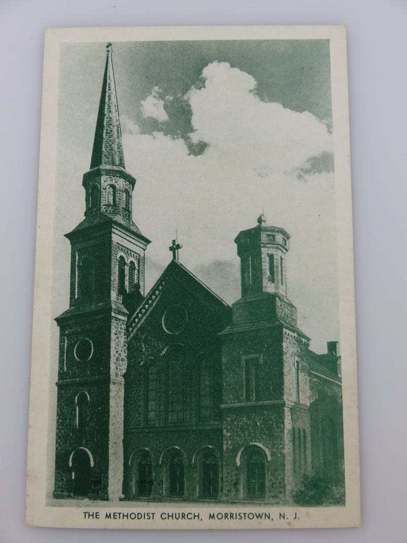 The Methodist Church, Morristown, N.J.  Circa 1940 Eagle Post Card View Unused P