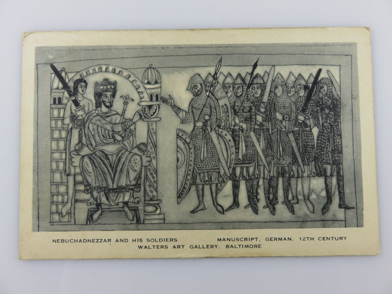 Nebuchadnezzar and his Soldiers Walters Art Gallery Baltimore Artvue Post Card U