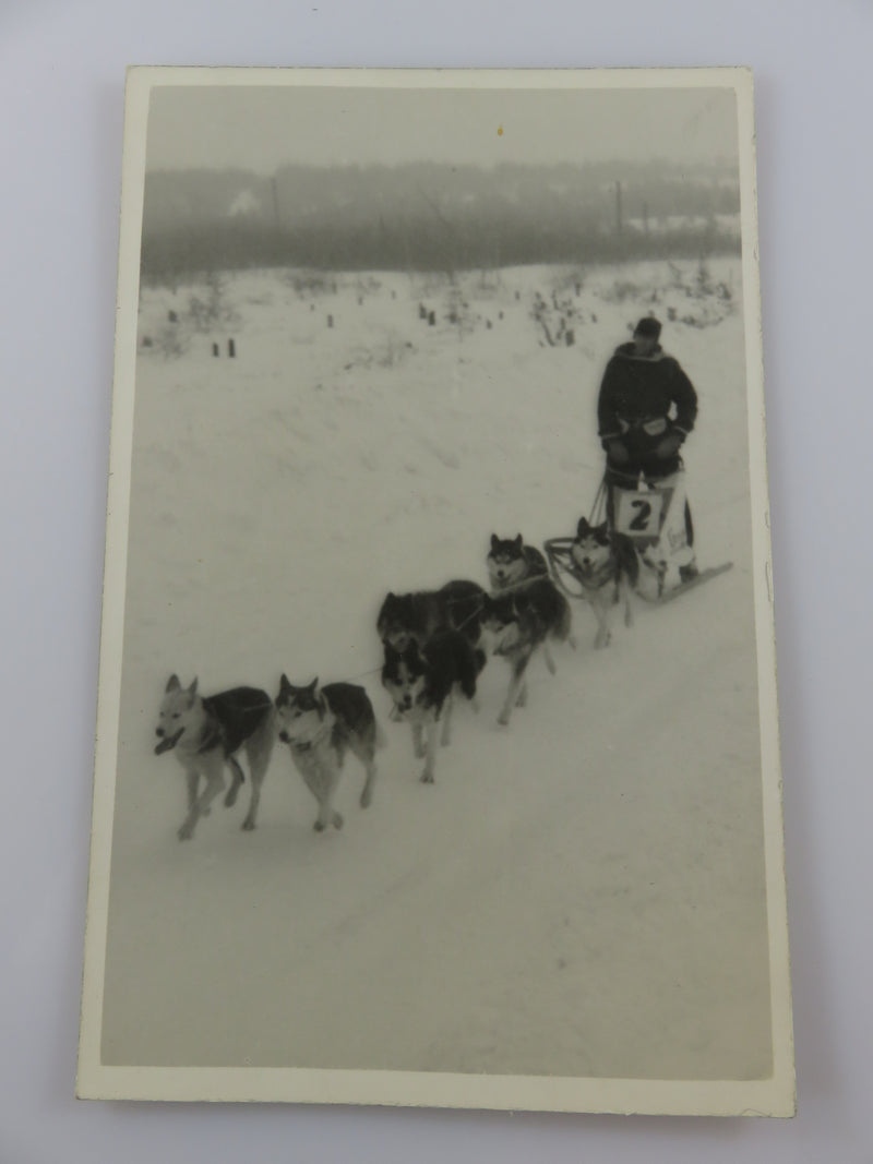 O'Brien Gold Mines at Kewagama Quebec Dog Race Valdor to Rouyn Postcard Circa 19