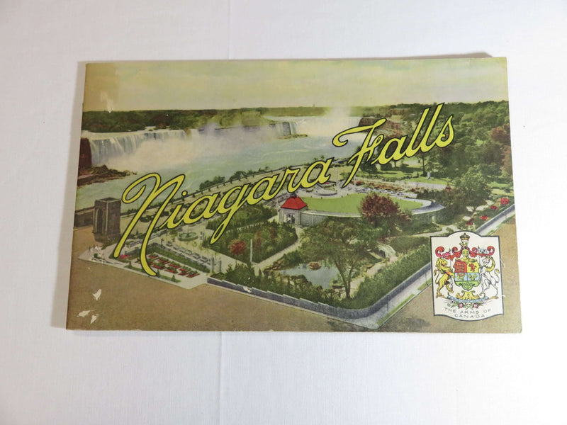 1941 Niagara Falls Souvenir View Booklet Canada New Rainbow Bridge Supplement Pa