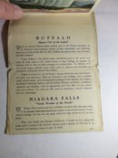 Souvenir of Buffalo & Niagara Falls New York Circa 1930's Linen Postcard Folder product image for Just Stuff I Sell, clear front view, neutral background, original listing photo, optimized descriptive alt text, centered composition variant 4
