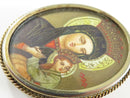 Hand Painted Our Lady of Perpetual Help Virgin Mary Baby Jesus 800 Silver Pendant product image for Just Stuff I Sell, clear front view, neutral background, original listing photo, optimized descriptive alt text, centered composition variant 6